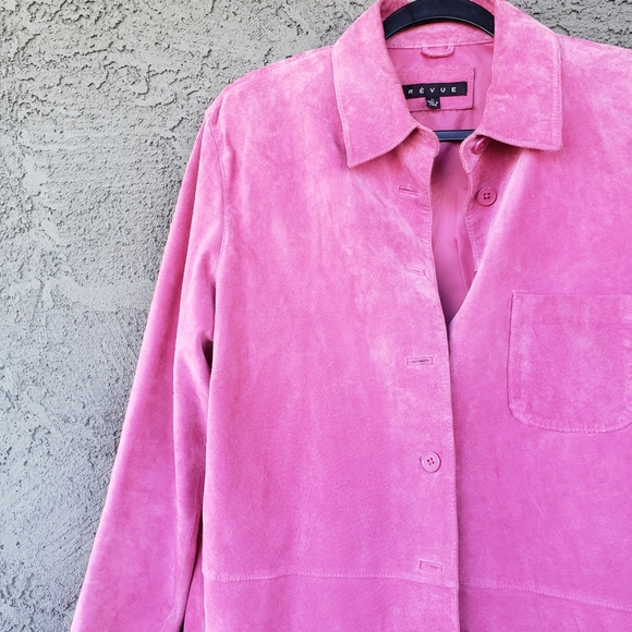 Barbiecore Pink Suede Vintage Jacket - Picture 4 of 8